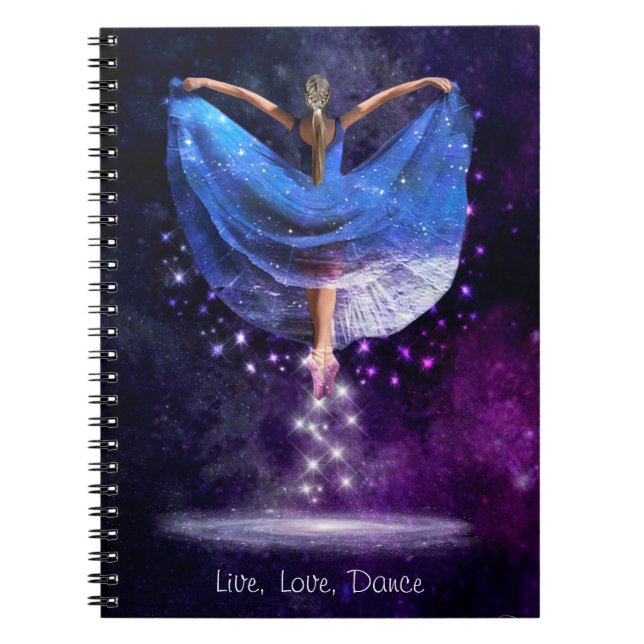 Live, Liebe, Dance Journal Notizblock (Vorderseite)