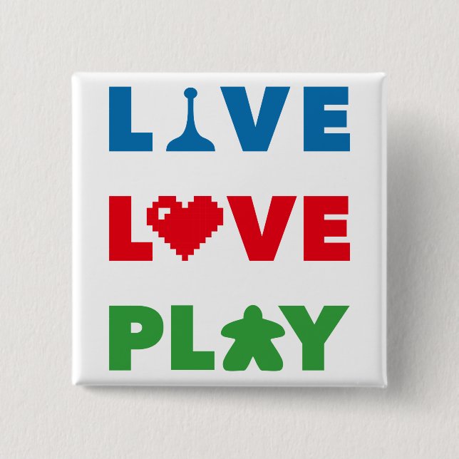 Live, Liebe, Farbton wiedergeben Button (Vorderseite)