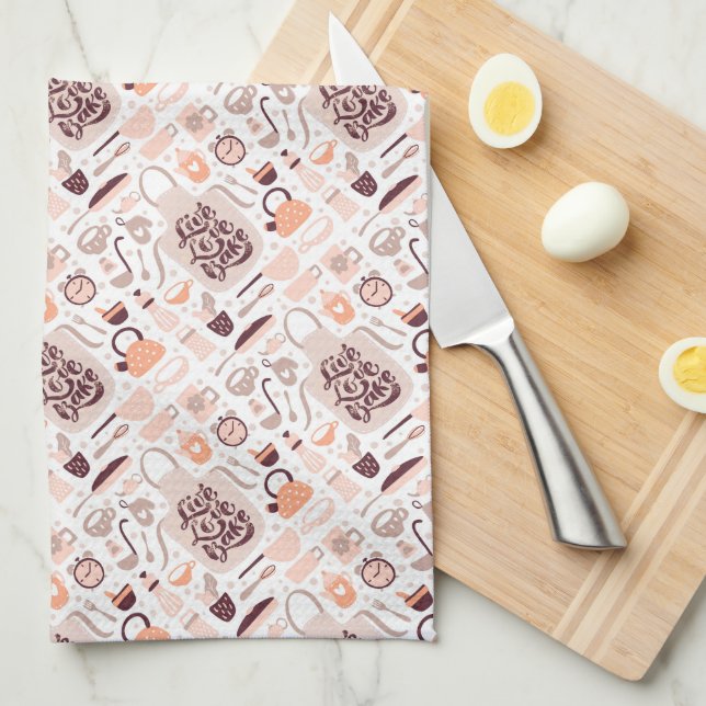 Live-Liebe Geschirrtuch (Viertel Falte)