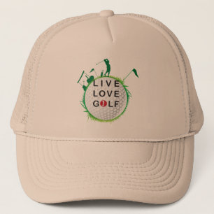 Live, Liebe Golf Hat Truckerkappe