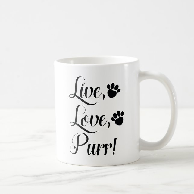 Live-Liebe Kaffeetasse (Rechts)