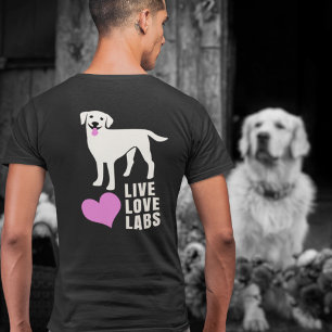 Live-Liebe-Labrador Labrador Retriever Vater oder  T-Shirt