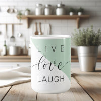 Live-Liebe Lächeln positive Motivation Mint Zitat