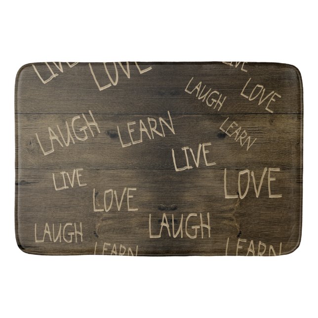 Live, Liebe, lachen, lernen Badematte (Vorderseite)