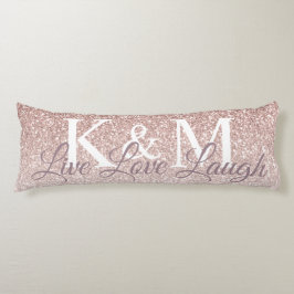 Live-Liebe lachen mit Coupons Initial Body Pillow Seitenschläferkissen