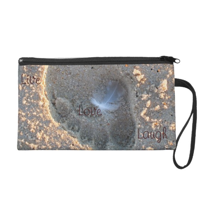 Live, Liebe, Lachen-StrandWristlet Wristlet (Vorderseite)