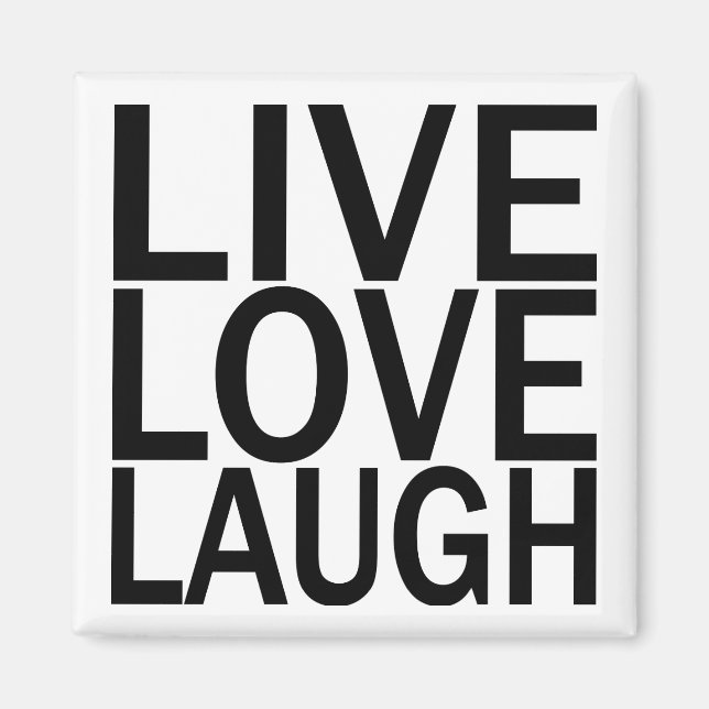 Live-Liebe-Lagh-Magnet Magnet (Vorne)