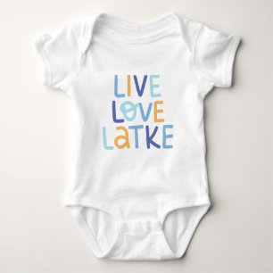 Live-Liebe Latke Hanukkah Design Baby Strampler
