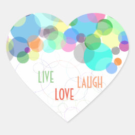 Live Liebe Laugh Aufkleber Geschenke Notizbücher S
