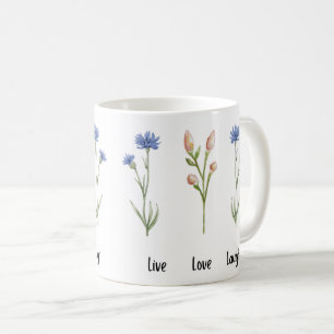 Live Liebe Laugh Floral Keramik Tasse