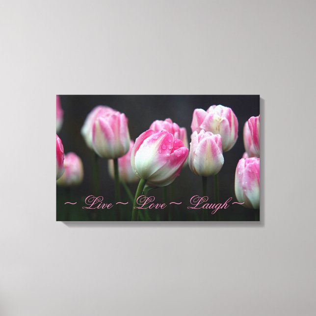 Live Liebe Laugh Leinwanddruck (Vorderseite)