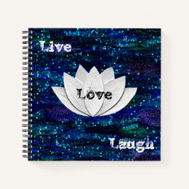 Live-Liebe Laugh Lotus Blume Galaxy Notebook Notizbuch
