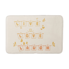 Live-Liebe Lauschen Niedlicher Notedry Bath Mat Badematte