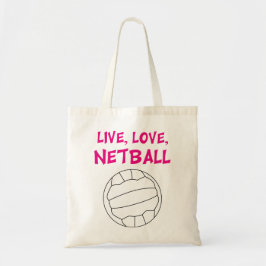 Live-Liebe Netball Tragetasche