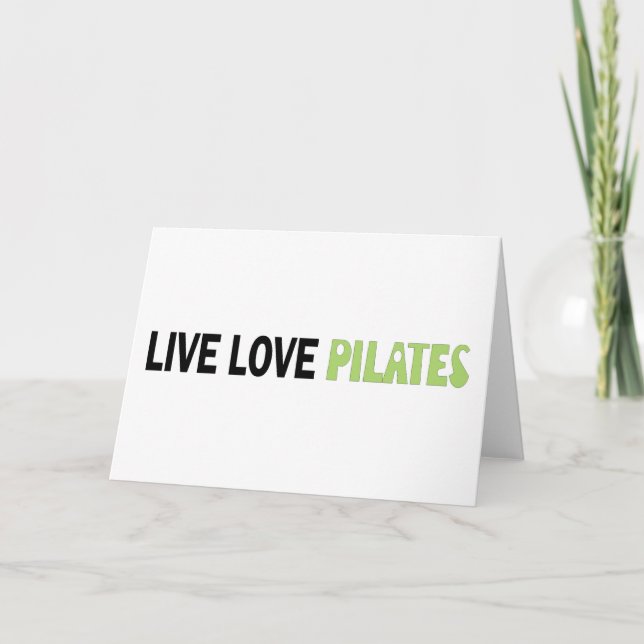 Live Liebe Pilates! Originelles Design! Karte (Vorderseite)