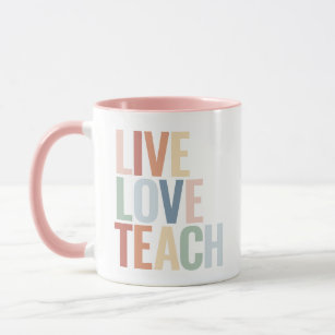 Live-Liebe Rainbow-Lehrer Wertschätzung Tasse