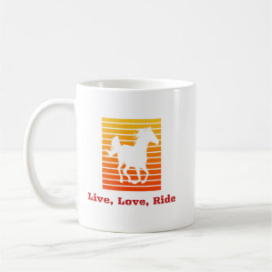 Live Liebe Reiten Kaffeepause Tasse