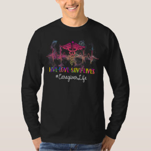 Live-Liebe Rette Lebensrettung Lebensrettung Herzs T-Shirt