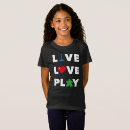 Live, Liebe, Shirt von White Text Girls wiedergebe