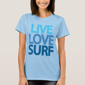 Live-Liebe Surf Burnout T - Shirt