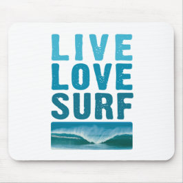 live_Liebe_surf Mousepad
