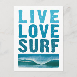 live_Liebe_surf Postkarte
