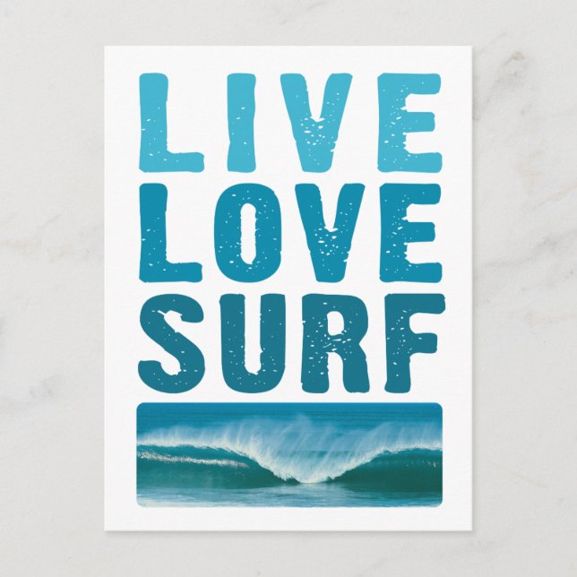 live_Liebe_surf Postkarte (Vorderseite)