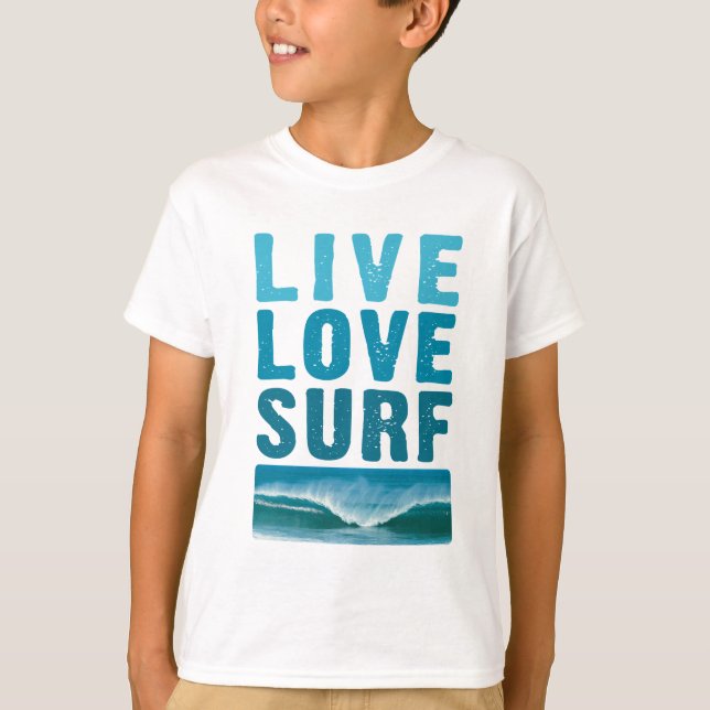 live_Liebe_surf T-Shirt (Vorderseite)
