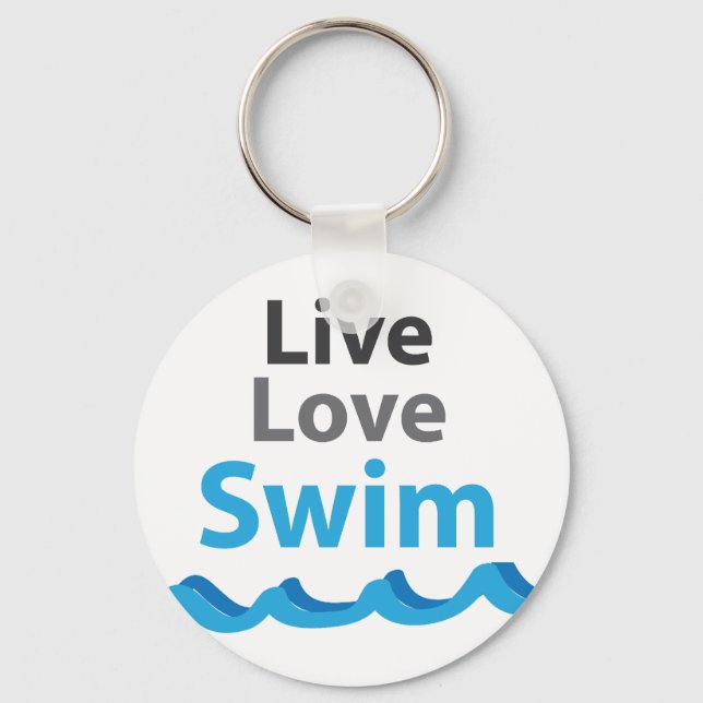 Live_Liebe_Swim Schlüsselanhänger (Vorderseite)