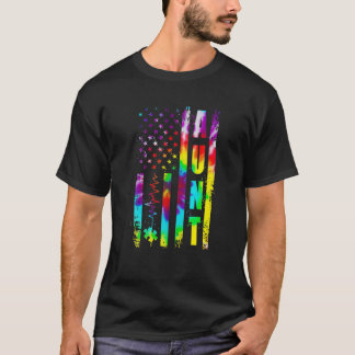 Live-Liebe Tante Autismus Sensibilisierung Gefärbt T-Shirt