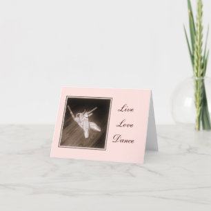 "Live, Liebe, Tanz" - Note Card Karte