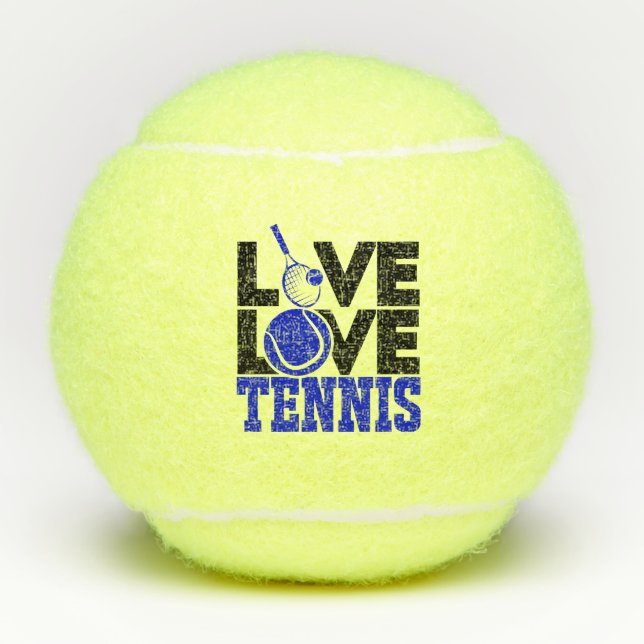 Live LIEBE Tennis Tennisbälle (Vorderseite)