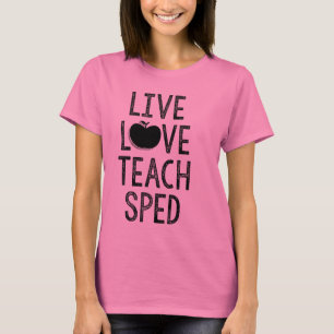 Live. Liebe. Unterrichten Sie. BESCHLEUNIGT. T-Shirt