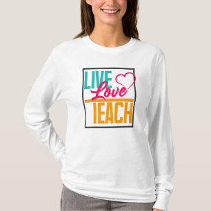 Live-Liebe Zurück zur Schule T-Shirt
