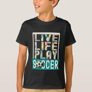Live Life Play Fußball, Fußball Fan Goalie Moderne T-Shirt