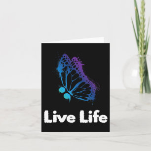 Live Life Semicolon Liebe und Unterstützung Suizid Karte