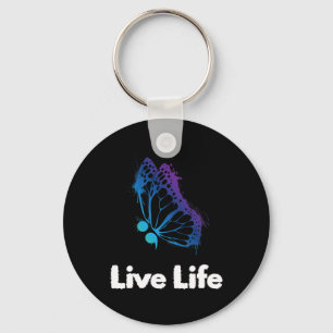 Live Life Semicolon Liebe und Unterstützung Suizid Schlüsselanhänger