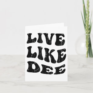 Live Like Dee, Krebsbewusstsein, Krebsunterstützun Karte