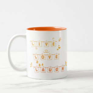 Live Logh Laugh Cute Notedry Mug