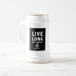 Live Long Stein Bierglas