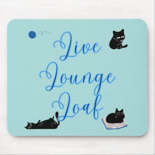 Live Lounge Lausbuben Katzen Mousepad