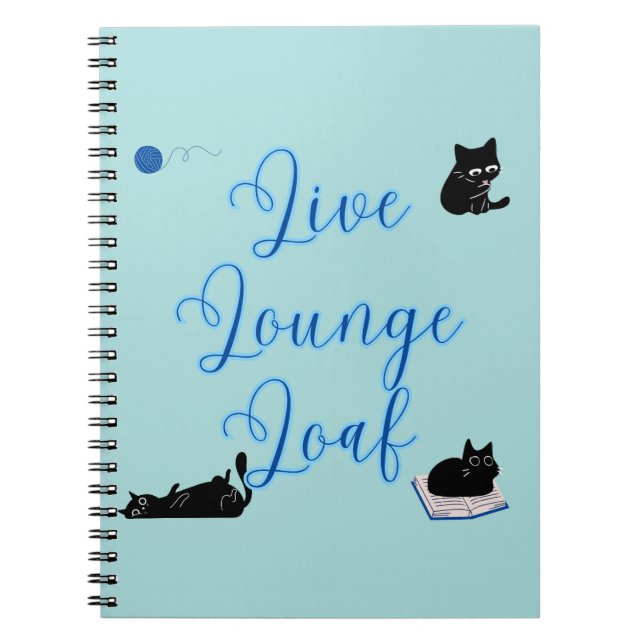 Live Lounge Loaf Katzen Notizblock (Vorderseite)