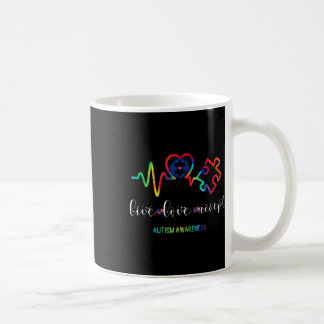 Live Love Accept Autismus-Bewusstsein 1 Kaffeetasse