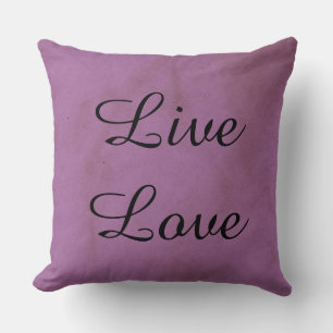 Live Love Coussin décoratif