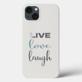 Live Love Laugh Typographie Coque-Mate coque iphon