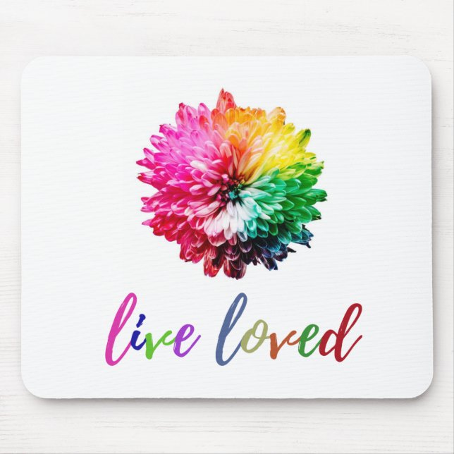 Live Love Mouse Pad Mousepad (Vorne)