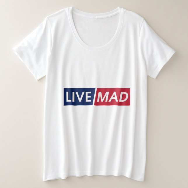 LIVE MAD – Bold Minimal Modern Typography Design (Design devant)