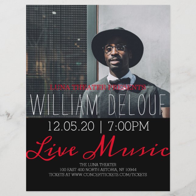 Live Music Concert Flyer (Vorne)