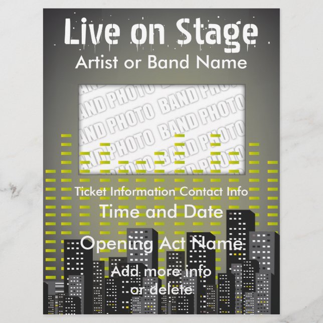 Live on Bühne City Music Flyer (Vorne)