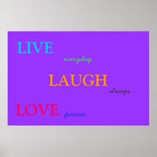 LIVE RIVE LOVE POSTER